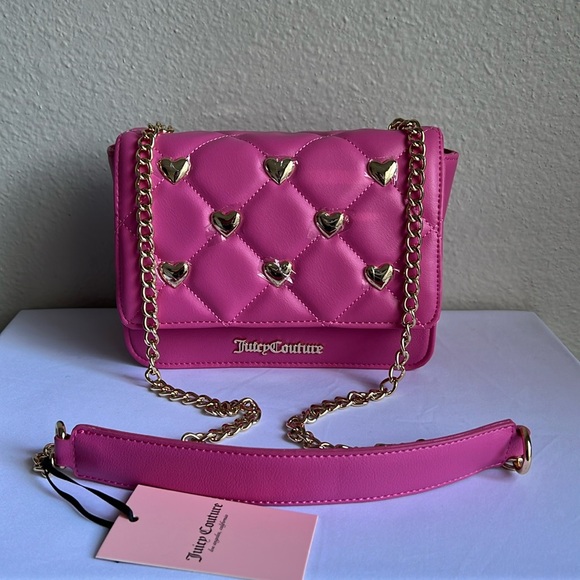 Juicy Couture Pink love Flap Crossbody Bag - Picture 3 of 13